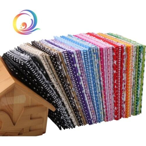 56pcs/lot Thin Cotton Fabric Patchwork For Quilting Sewing Fat Quarters Tissue Cloth Quilt Pattern Needlework Textile 50cm*50cm