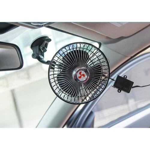 6'' 24V 8W Car Vehicle Truck Cooling System Electric Fan w/ Cigarette Lighter on/off Switch