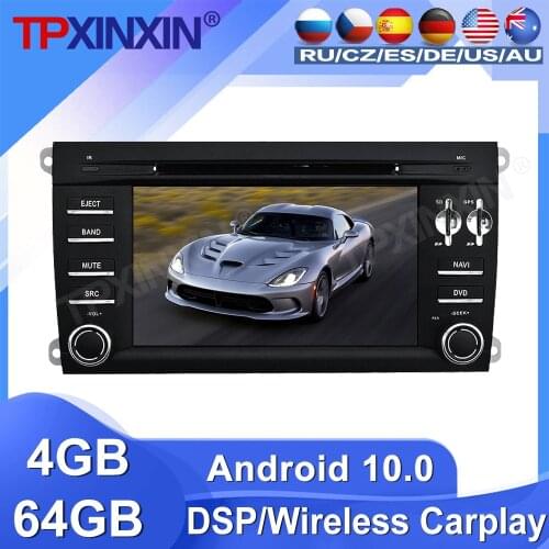 64G For Porsche Cayenne 2003 2004 2005 - 2010 Android Car Radio Tape recorder video Multimedia Player GPS Navigation HD Screen