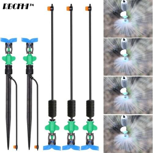 360 Degrees Leaf-Type Automatic Rotary Sprinkler Garden Nozzle Spray Kit Watering Greenhouse Hanging Fogger Irrigation Equipment