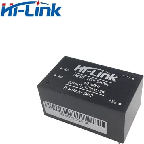 Free ship 20pcs*HLK-5M12 220V input 5W 12V 450mA output AC to DC step down power supply