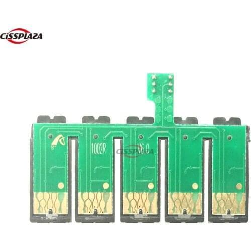 CISSPLAZA 5pcs T0731 T0731- T0734 combo ARC chips compatible for epson Stylus C110 with chip holder auto reset chip ciss chip
