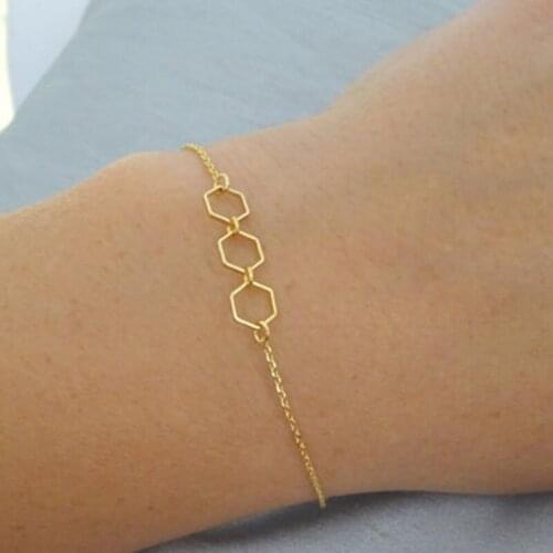 Designer Chrams Bracelets for Women Hexagon Tassel Bracelet Fashion Jewelry Accessories Wholesale Bulk Pulseras Kpop