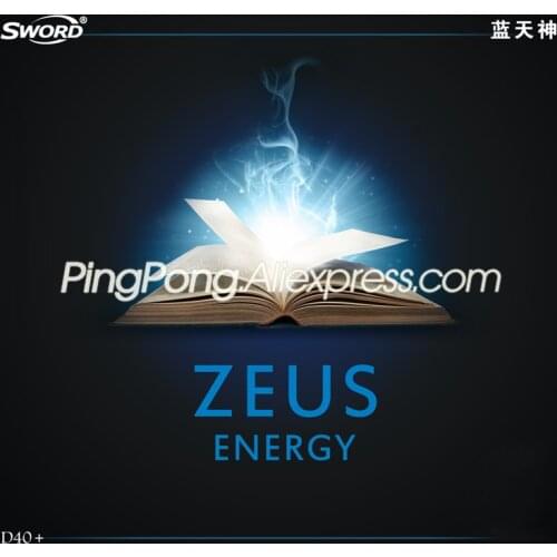 SWORD ZEUS ENERGY PRO (Blue Sponge, Forehand Offensive) Table Tennis Rubber Blue ZEUS Provincial Ping Pong Sponge