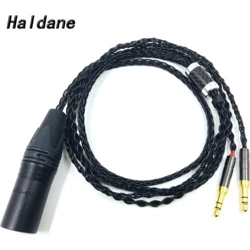 Haldane HIFI 4-pin XLR Male Balanced Headphone Upgrade Cable for Sundara Aventho focal elegia t1 t5p D7200 D600 D7100 MDR-Z7
