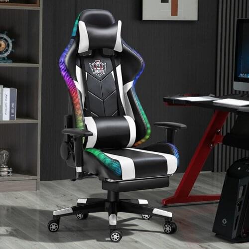 Gaming Chairs 180 Degree Reclining Computer Chair Comfortable Executive Computer Seating Racer Recliner PU Leather office chair