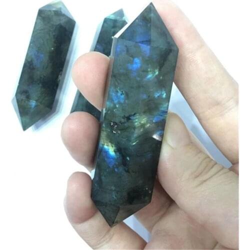 Crystals Tower Point Labradorite Double Point Crystal For Home Reiki Decoration