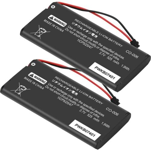 2x 525mAh Li-ion Rechargeable Battery Pack Replacement for Nintendo Switch Joy-Con Gamepad game Controller