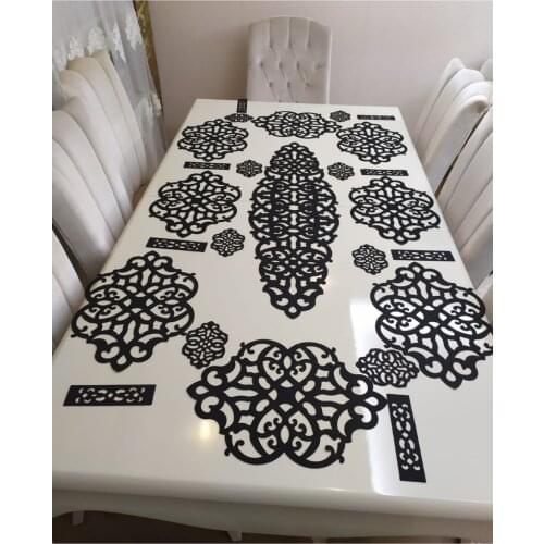 SELJUQIAN - Ottoman Motifs Table Runner Dinner Set (4/6/7/8/10/12 Persons) - Wedding Table Set - Camino de mesa