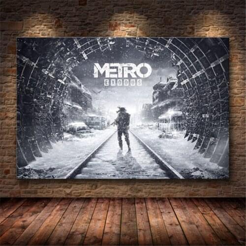 Gamer Wall Art Metro Exodus Home Decor Canvas Paintings for Interior Modern Picture On Wall Loft Frameless Posters and Prints