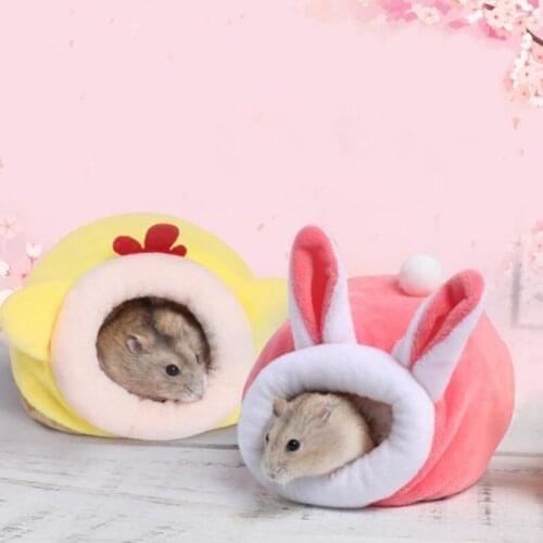 New Hamster House Cotton Cage Sleeping Nest Pet Bed Rat Hamster Cage Small Pet Hamster Accessories