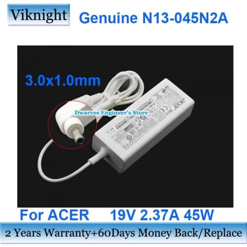 Genuine N13-045N2A 19V 2.37A 45W AC Adapter Charger For ACER Aspire V3-331 S7 V3-371 S7-391 S7-392 Series A13-045N2A ADP-45ZD B
