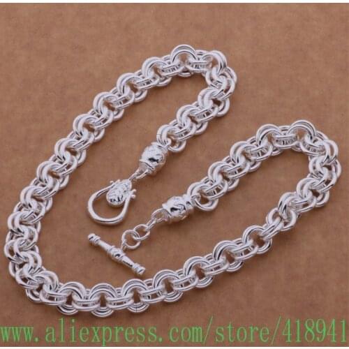 Silver Plated Necklace, Silver Plated fashion jewelry Leading TO the necklace /eumanlta bvoakmva AN643