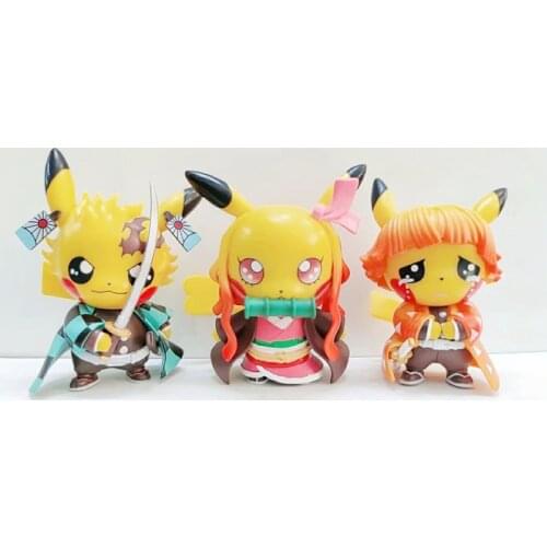 Ghost Killing Blade Charcoal Zhilang My Wife Shanyi Your Beans Sprout Pikachu Q Version Hand-made Box Eggs