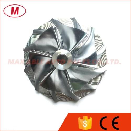 RHF5 36.60/52.50mm 6+6 blades Turbo Billet Compressor wheel/Aluminum 2618/Turbocharger Milling compressor wheel for Maz*da VJ26