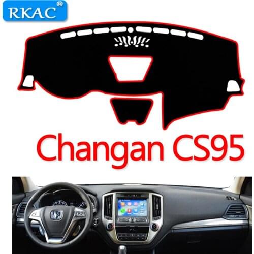 RKAC Fit For Changan CS95 Car Dashboard Pad MAT Instrument Platform Desk Avoid Light Mats Cover Sticker left steering wheel