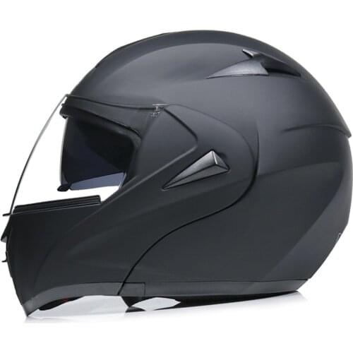 Electric motorcycle helmet dot double lens uncovering helmet full cover locomotive full helmet running helmet cool