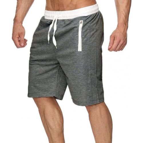 New Fashion Mens zipper Shorts Male Sweatpants Fitness Bodybuilding Workout Men Leisure Shorts masculino 2021 Spring Summer