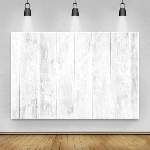 Laeacco White Wood Board Texture Vinyl Backdrop For Photography Newborn Baby Shower Food Photozone Photo Background Photo Studio
