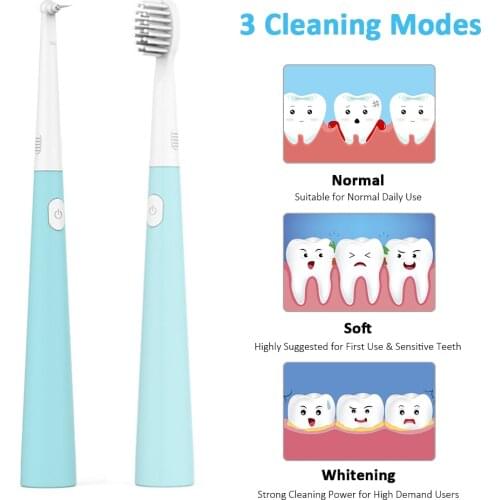 2 in 1 Dental Ultrasonic Sonic tooth whitening Scaler + Electric toothbrush , Tooth Calculus Remover Tooth Stains Tartar Cleaner