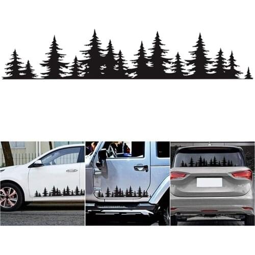 1Pcs Car Universal SUV Side Body Sticker Pine Tree Woods Decal Sticker Decoration For Car /Ford/SUV/Jeep Wrangler