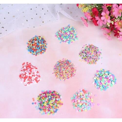 10g Fake Sprinkles Decoration For Slime Filler DIY Slime Supplies Simulation Candy Cake Dessert Toys Slime Mud Clay Accessories