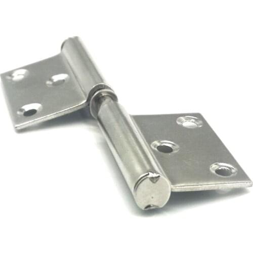 10Pcs Stainless steel Door Detachable Hinge Window Door Hinge Removable for Toilet Bathroom