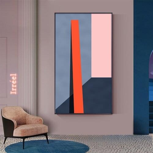 Abstract colorful block Canvas Painting Posters And Print Wall Art Pictures For Living Room Bedroom Aisle modern home decorative