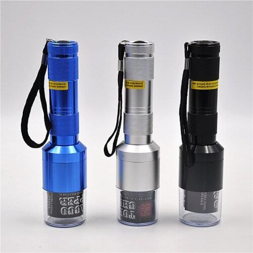 Smoke accesoires filter automatic aluminum alloy smoke grinder flashlight smoke grinder electric smoke grinder