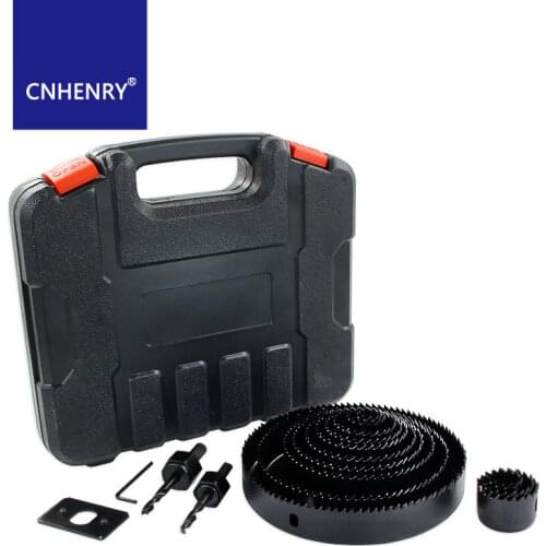 17PCS Woodworking Hole Saw 19-150mm Drill Bit Set Hole Cutter For Softwood, Plastic Plate, Plasterboard Bi-Metal Hole Saw