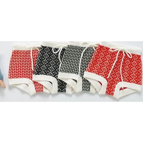 Kids Boys Girls Stripe Children Pants Kids Baby Knit Short Pants Loose Kids Short Pants For Boys Girls Casual Printing Pants