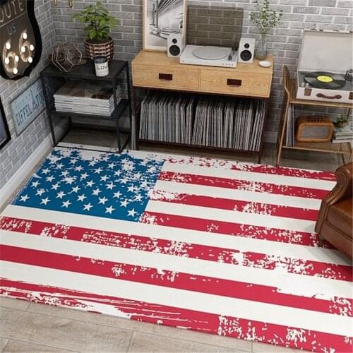 USA UK Flag Stripe Star Union Jack Vintage Carpet Kitchen Entrance Doormat Bedroom Hallway Floor Mat Bathroom Anti-Slip Rug