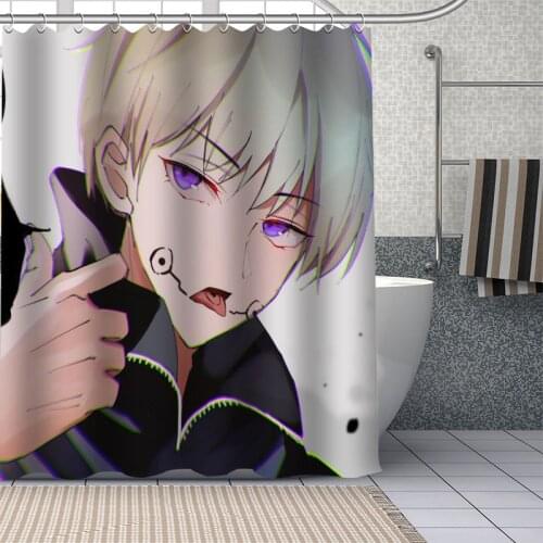 Hot Custom Japanese Anime Inumaki Toge Curtains Polyester Bathroom Waterproof Shower Curtain With Plastic Hooks More Size