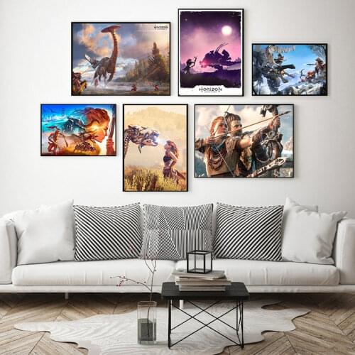 Horizon Game Poster Fallout Series Game Coated paper poster Bar Cafe Home Decor Painting Wall Sticker