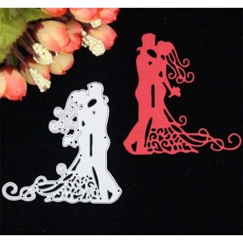 KSCRAFT Bride And Groom Metal Cutting Dies Stencils for DIY Scrapbooking Stamp/photo album Decorative Embossing DIY Paper Cards