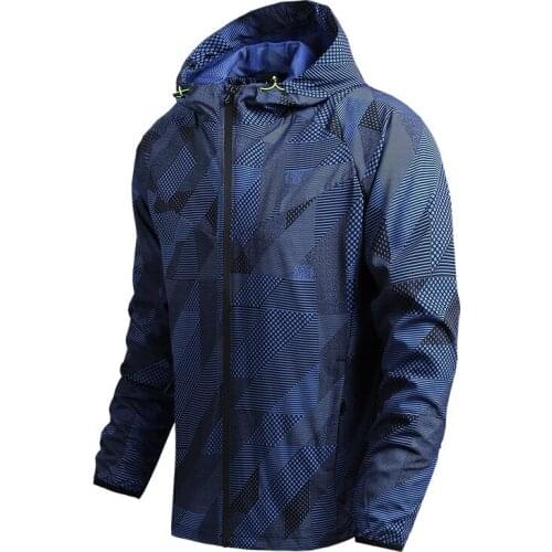 Spring autumn new hooded jacket men thin soft camouflage sun protection clothing sports travel zipper Outerwear Net liner