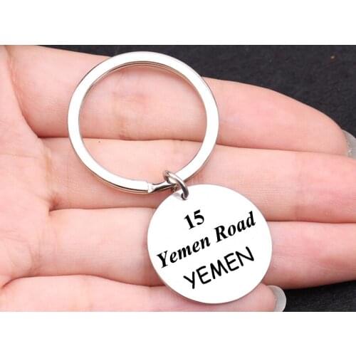 Fashion Jewelry Etching 15 Yemen Chandler Ice Friends TV Show Inspire Keychain Fun Stainless Steel Keychain Friends
