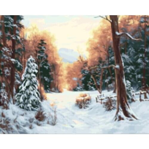 PAINTBOY Framed DIY Oil Painting By Numbers Of Landscape Home Decoration For Living Room 40*50cm Home Decor GX21622