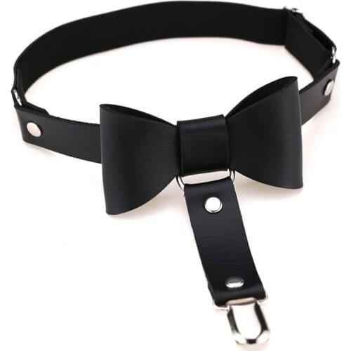 New Fashion Women Ladies Butterfly Knot Garters Multi-Color Punk Adjustable Suspender Garter Belt with Alloy Buckle