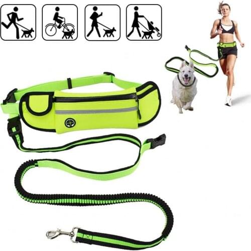 2021 New Running Dog Leash Set Hands Free Medium Large Dog Leash Collar Pet Accessories Adjustable Waist Belt For Dog Harness