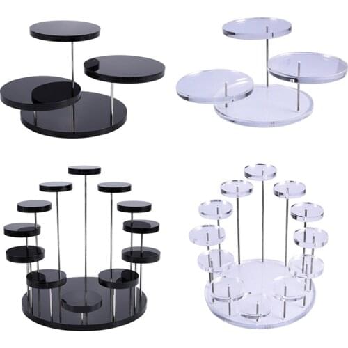 Transhome Cupcake Stand Acrylic Display Stand For Jewelry/Cake Transparent Dessert Rack Wedding Birthday Party Decoration Tools