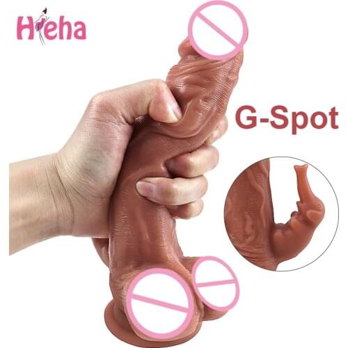Soft Silicone Realistic Dildo Huge Suction Cup Penis Big Fake Dick Sex Toys for Women G Spot Clitoris Stimulator Vagina Orgasm