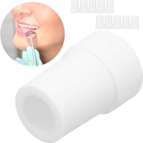 10pcs Dental Saliva Suction Ejector Strong to Weak Tube Converter Connector Adapter