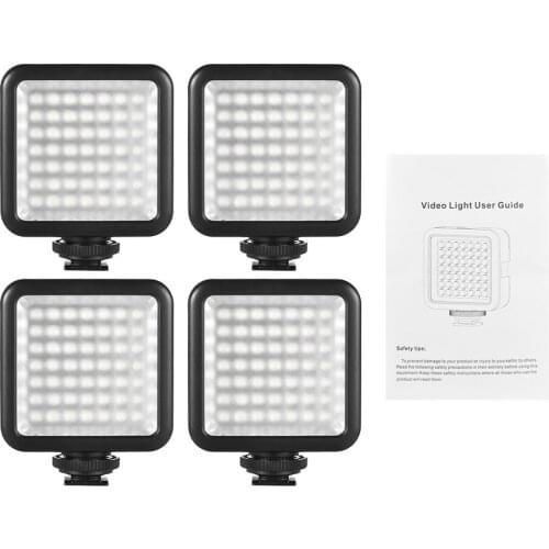 Andoer W49 Mini Interlock Camera LED Video Light Dimmable LED Video Panel Light Lamps for Canon Nikon Sony A7 DSLR Camera