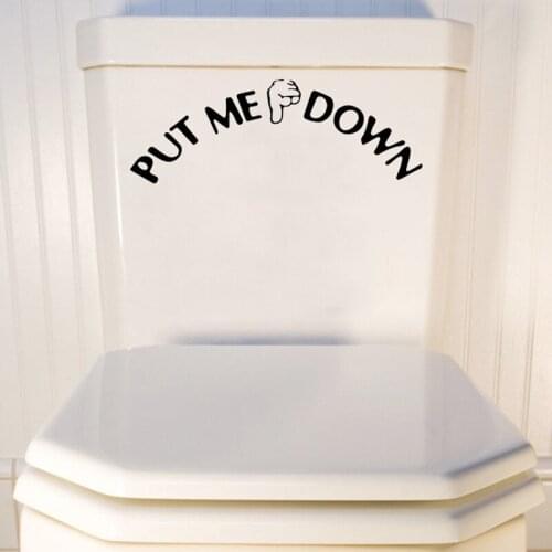 Bathroom wall sticker home decor Toilet Decal DIY Funny rest room Wall decals