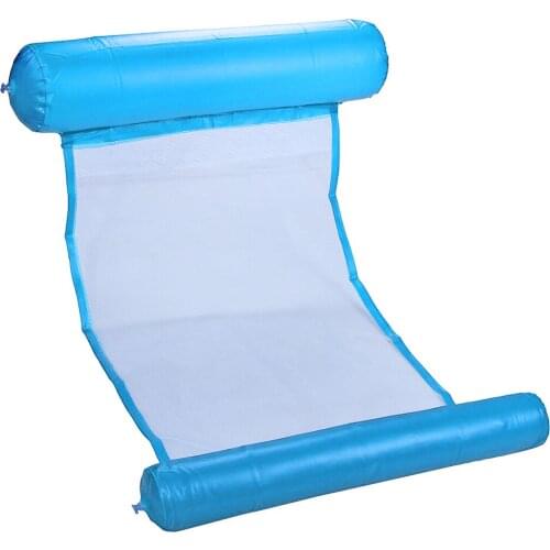 Air Mattress Foldable Swimming Pool Beach Inflatable Float Ring Cushion Bed Lounge Chair Mattress Hammock Water Sports Wholesale