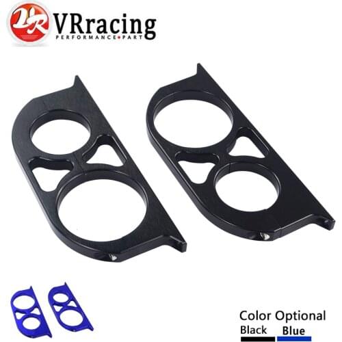 VR - 44mm&60mm Dual Double Billet Fuel Pump Filter Mounting Bracket Clamp Kit VR-LD2651