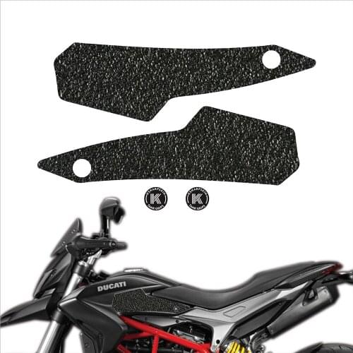 Motorcycle fuel tank pad tank grip protection sticker KSHARPSKIN knee grip side applique for DUCATI 13-15 HYPERMOTARD SP