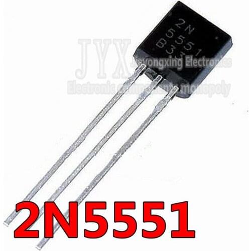 100PCS 2N5551 2N5401 5551 5401 TO-92 (50PCS* 2N5401+50PCS* 2N5551 ) TO92 Bipolar Transistors - BJT PNP Gen Pr Amp