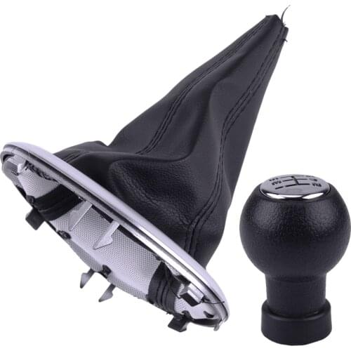 5 Speed Gear Shift Knob & Shifter Dust Cover Set Cap Car Fit For Suzuki Swift SX4 ALTO 2010